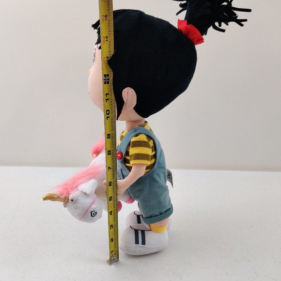 Despicable Me Minions Agnes & Unicorn Fluffy Plush Doll Toy Universal Studios - Picture 9 of 10